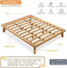 Queen Wood Platform Bed Frame, 14 Inch Bed Base, Oak