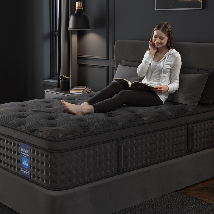 Queen 12 Inches Hybrid Memoryfoam Mattress CertipurUS