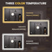 48"X36" LED Bathroom Mirror Black Framed