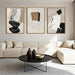 Framed Neutral Abstract Wall Art Canvas 24x36Inches
