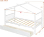 Twin Size White House Bed With PremiumStorageDrawers