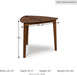 Signature Design by Ashley 1-Piece Small Triangle Dining Table, Seats 3 | Small Dining Table, Seats up to 3, Hardwood Solids with Mango Wood Veneer and MDF Substrates, Beveled Edge, Allstream Series
