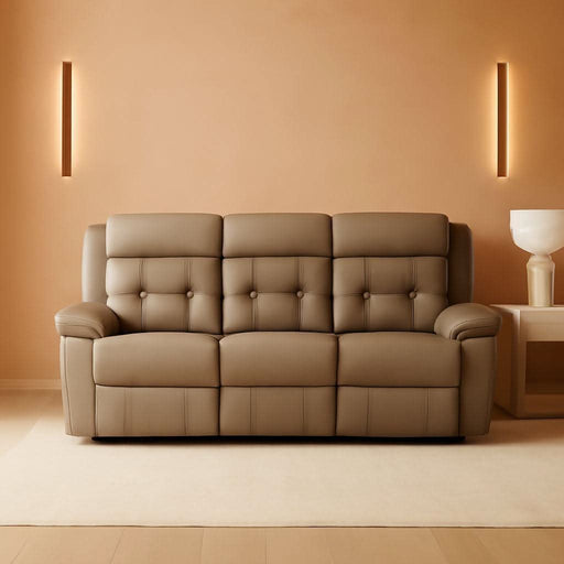 Power Double Recliner Sof, Top Grin Lether Mtch Reclining Sof with Pillow Top rmrests, Home Theter Seting, Wll Hugger Recliner Couch with USB Port, 87" W, Ltte