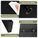 Black Desk with Drawers & Hutch, Home Office Desk with Charging Station, 5 Storage Cubbies, Makeup Vanity Table, Modern Study Writing Desk, PC Laptop Desks, Computer Workstation for Bedroom