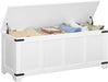 Premium White Storage Chest 47.2 Inches Contemporary