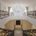 Large Modern Chandelier Light Fixtures - 36 Lights, 4 Layers Chrome Crystal Chandeliers for Hotel, Lobby, Foyer, Entrance Hall, Staircase