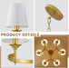 GildedGold 27.2 Inch Six Light Farmhouse Chandelier
