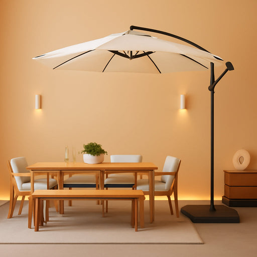 317Lb Heavy Duty Base Weights Stand for Offset Cantilever Outdoor Patio Umbrella, 4 Piece Set, Black