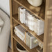 Oak 72.5-Inch Tall Bookshelf With Adjustable Shelves