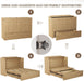 Full Size Murphy Bed Cabinet Natural OakWoodFinish