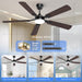 Ceiling Fans with Lights, 52 Inch Modern Ceiling Fans with Lights and Remote Control, DC Reversible Motor, Noiseless, 3CCT, Ceiling Fan for Bedroom, Living Room, Apartment Indoor/Outdoor Use