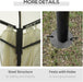 10' X 13' Outdoor Gazebo Patio Gazebo Canopy, Double Vented Roof, Steel Frame, Curtain Sidewalls, Sun Shade Shelter for Garden, Lawn, Backyard, Deck, Beige