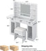 White Makeup Vanity DeskStation With RGB Illumination