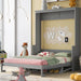 Gray Queen Murphy Bed With PremiumSolidWood Finish