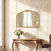 Gold Vintage Mirror 32''X24'' Laurel Leaf Design