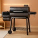 30-Inch Heavy-Duty Charcoal Grill with Digital Temperature Control & 2 Meat Probes, Outdoor BBQ Grill with Offset Smoker, 832 Sq. In. Cooking Space for Backyard BBQ, Black & Grey