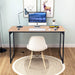 Computer Desk,47.2 Inches Home Office Desk Writing Study Table Modern Simple Style PC Desk with Metal Frame，Nature