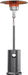 55,000 BTU Propane Patio Heater with round Table & Stainless Steel Burner, Outdoor Heater with Wheels, Ideal for Large Patios, Gardens, Outdoor Events, Commercial Use, Carbon Black