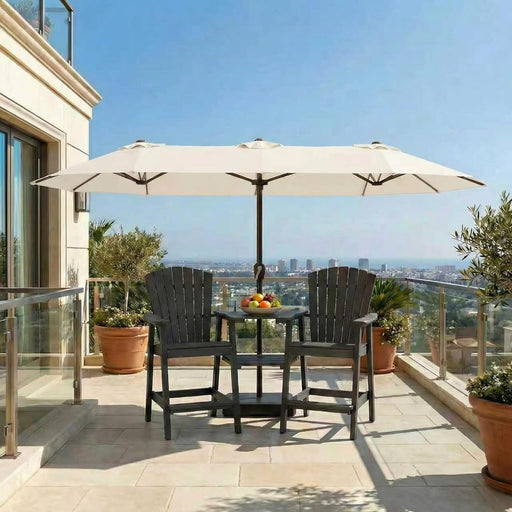 15FT Large Patio Umbrella with Base Included