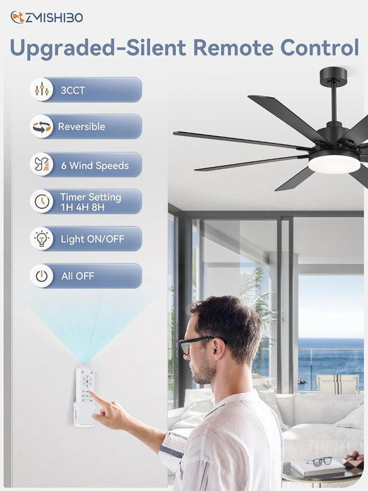 Precision Engineered Energy Efficient Black Ceiling Fan
