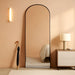 65x24Inch ExtraLarge Length Arched Floor Mirror Black