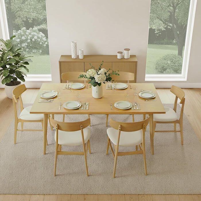 Wooden Dining Chairs Set of 4, Upholstered Kitchen Chairs, Original