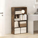 Contemporary Amber Pine Four Tier Bookcase Storage