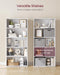 VASAGLE 5-Tier Bookshelf, Storage Organizer, 23.6 X 9.4 X 52.8 Inches | Particleboard and MDF, for Home Office, Cloud White, CUSTOS Collection ULBC165T14
