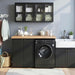 24 Inch Wide Black Wall Cabinet DurableAcrylicDoors
