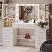 58.3Inch Vanity Desk Mirror With WirelessChargingPort
