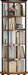 Rotating Bookshelf, 360° Spinning Bookshelf Tower,Round Book Shelf | Display Revolving Bookcase, Narrow Swivel Bookshelves for Small Space, Bedroom, Living Room, 6-Tier Rustic Brown, BC52101B