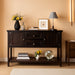 48" Solid Wood Sideboard Buffet Cabinet with Storage Drawers