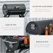 30" Portable Barrel Charcoal BBQ Grill, Steel Outdoor Barbecue Smoker with 370 Square Inches Cooking Space, Storage Shelf, Wheels for Garden Camping Picnic, Black