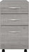 Bush Business Furniture Studio C 3 Drawer Mobile File Cabinet in Platinum Gray | Assembled Office Storage Unit for Home or Commercial Spaces