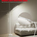 LED Floor Lamp Reading Light Gooseneck SeventySevenPointFiveInchesTall