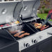 ZH3002N Propane Gas and Charcoal Grill Combo, Dual Fuel BBQ Grill with 2 Side Shelves for Outdoor Patio Garden Backyard Barbecue, 20,000 Btus, Silver & Black