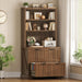 Brown Farmhouse Two Drawer Filing Cabinet Organizer