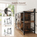 Rustic Brown FortyFourInch Lateral Filing Cabinet Lockable