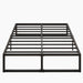14 Inch King Bed Frame Sturdy Mattress Foundation, Heavy Duty Metal Platform with Steel Slats Support No Box Spring Needed, Noise Free, Easy Assembly, Black