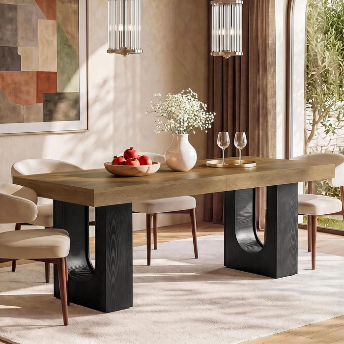 78.7" Rectangular Dining Table for 6-8 People