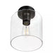 Westbrook 8 In. 1-Light Matte Black Flush Mount