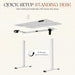 Electric Standing Desk, 40 X 24 Inches Height Adjustable Sit Stand up Desk, Memory Preset Computer Home Office Desks with Sturdy Metal Frame, Phone Stand Cable Management Hole (White, 40'')