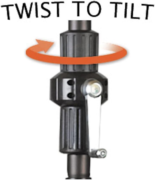 7.5' round Crank Lift, Collar Tilt, Aluminum Pole, Fiberglass Rib Patio Umbrella, Bronze Finish