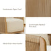 Cream Braid Swivel Contemporary Armchair Metal Frame