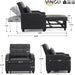 Black Multifunctional Sleeper Chair SofaBed Usb Ports