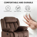 Manual Reclining Sofa Set, Classic Recliner Sofa with Overstuffed Arms and Backrest, Include 1 Recliner Chair and 1 3-Seat Reclining Sofa (Recliner+Sofa)