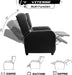 Gaming Recliner Chair Racing Style Single PU Leather Sofa Modern Living Room Recliners Ergonomic Comfortable Home Theater Seating, Grey