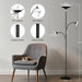 42W 3-Light Torchiere Floor Lamp, LED Tree Standing Lamp