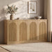 63" Sideboard Buffet Cabinet with Storage, Fluted Credenza