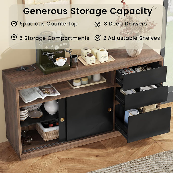 60Inch Filing Cabinet With Adjustable Shelf Storage